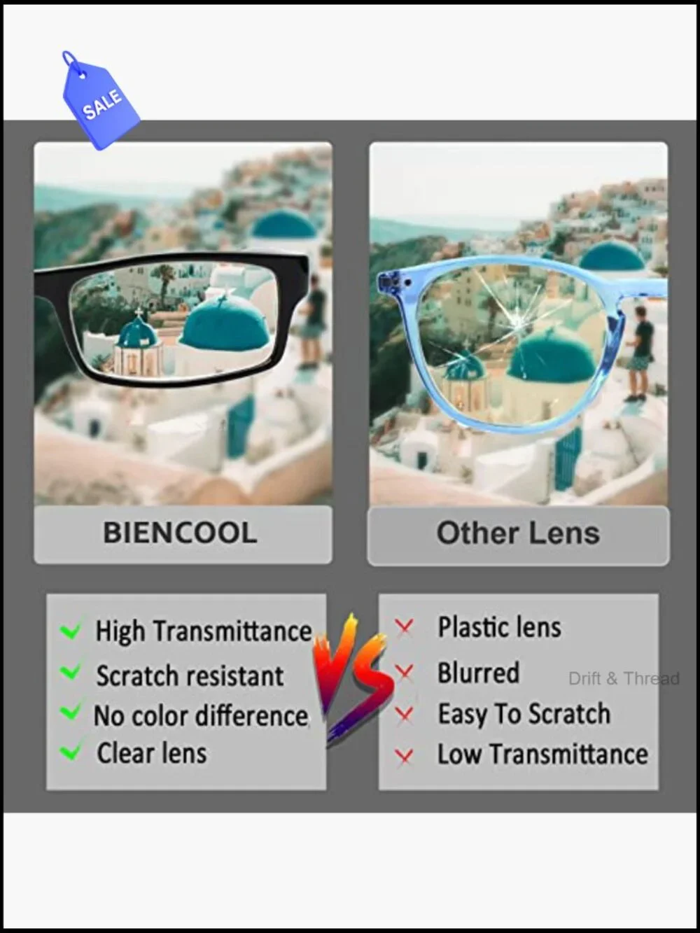 6 Pack Reading Glasses with Spring Hinges Blue Light Filter